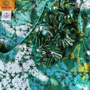 Ruby Road green print shirt - size medium